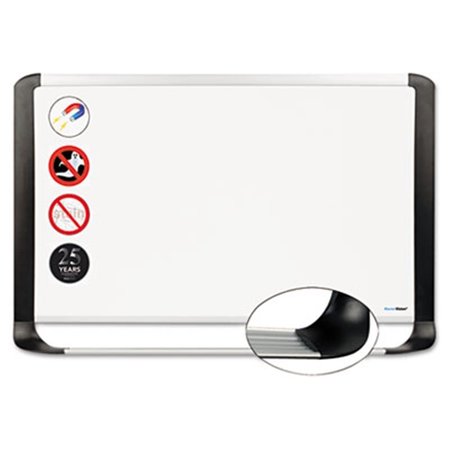 SWEETSUITE MasterVision Porcelain Magnetic Dry Erase Board24x36White-Silver SW886918